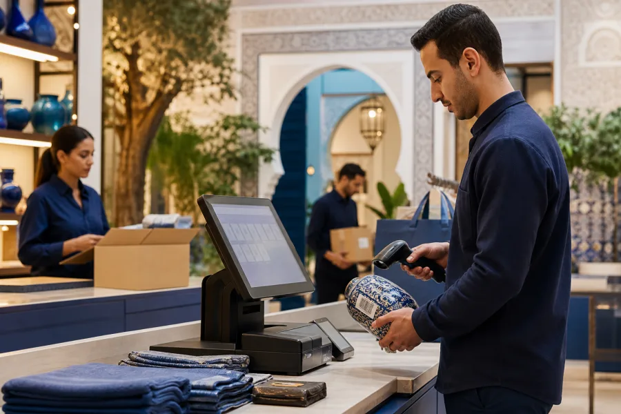 Odoo pour commerce de détail au Maroc : caisse, multi-magasins et stock