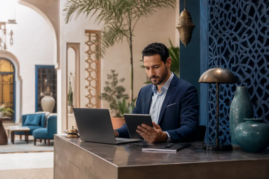 Odoo pour hôtel et riad au Maroc : réservations, achats et rentabilité