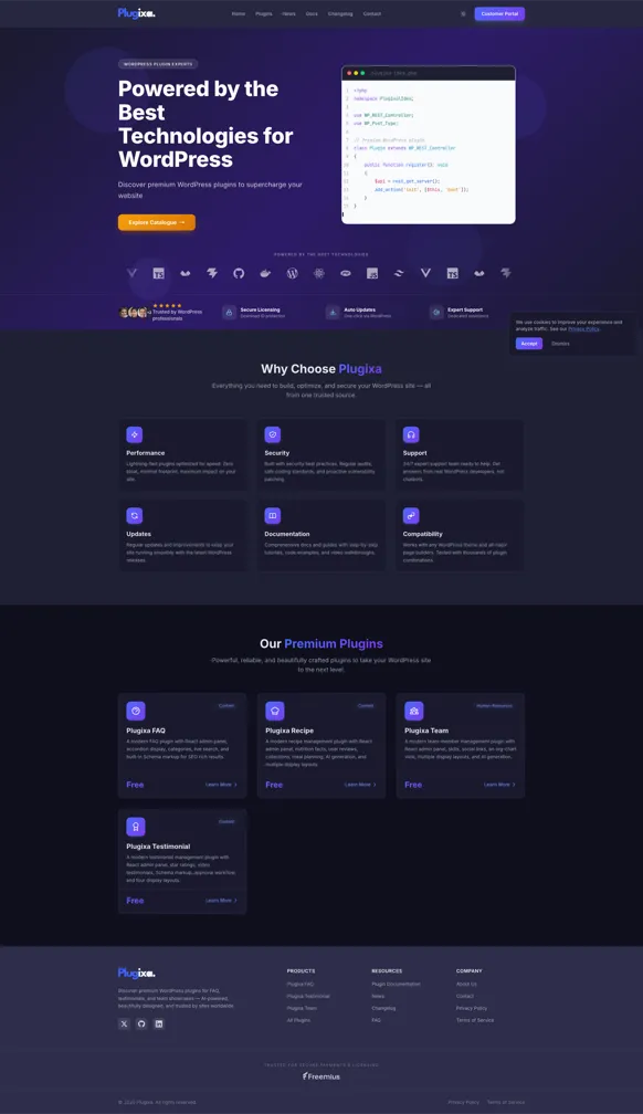 Plugixa — Plugins WordPress Premium